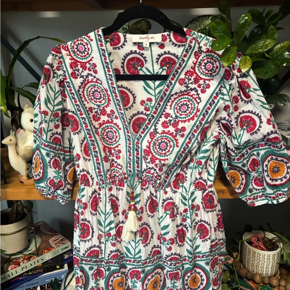 Derhy Colorful Bohemian Maxi Dress | Small - Picture 3 of 6